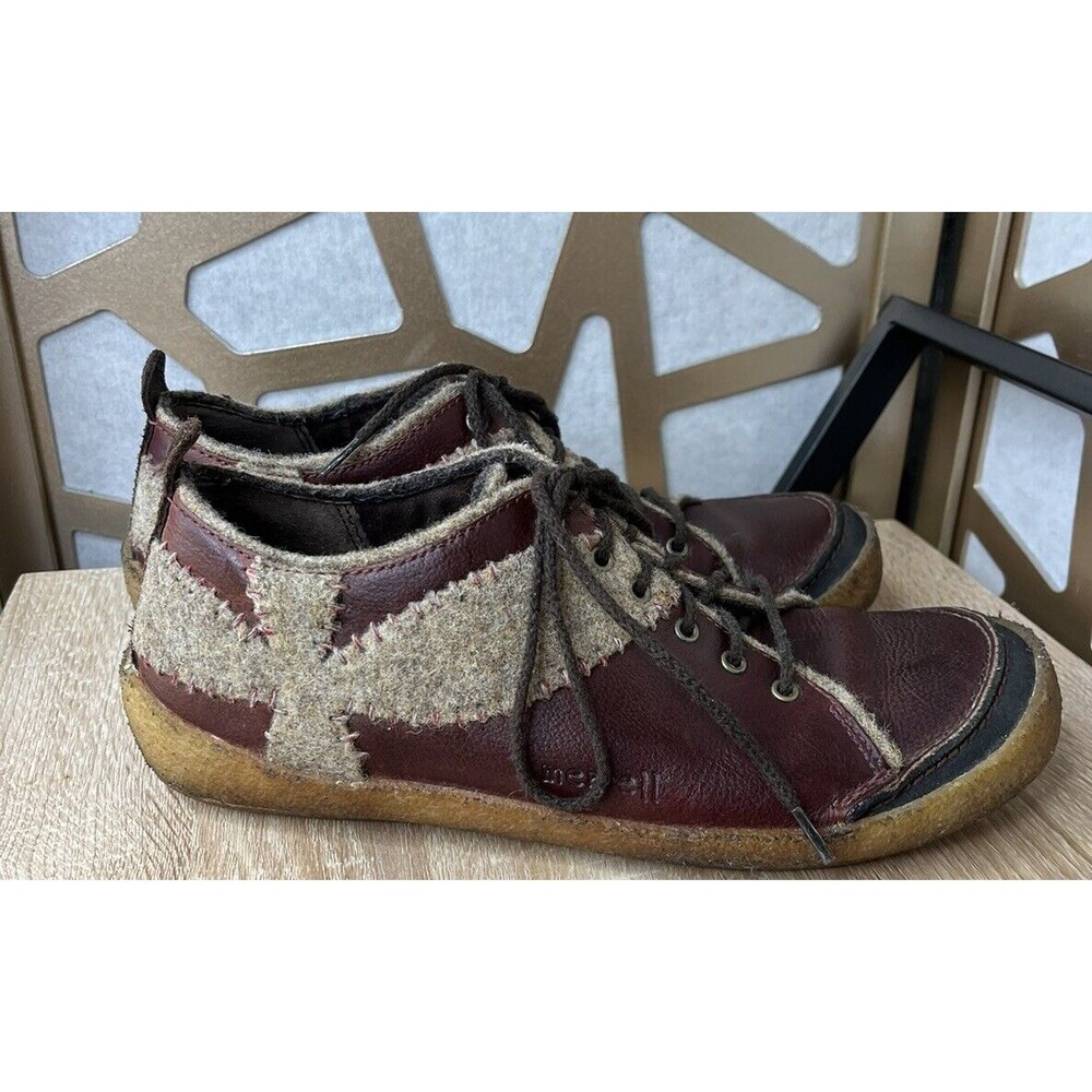 Merrell Milan Autumn Cross Wool Ruby Leather Crepe Sole Hiking Shoes 8.5 Sneaker - Picture 2 of 10